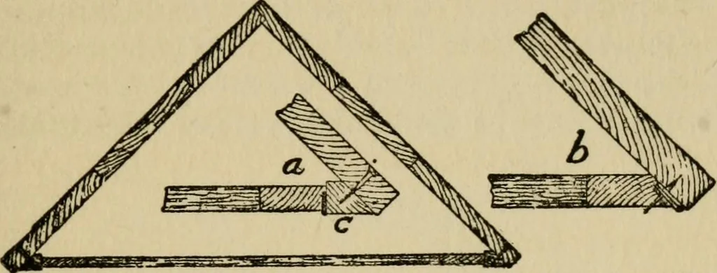 An illustration from Woodwork joints; how they are set out, how made and where used; with four hundred and thirty illustrations and a complete index of eleven hundred references, 1921, leaf 112