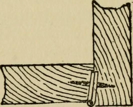 An illustration from Woodwork joints; how they are set out, how made and where used; with four hundred and thirty illustrations and a complete index of eleven hundred references, 1921, leaf 112