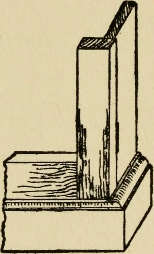 An illustration from Woodwork joints; how they are set out, how made and where used; with four hundred and thirty illustrations and a complete index of eleven hundred references, 1921, leaf 113