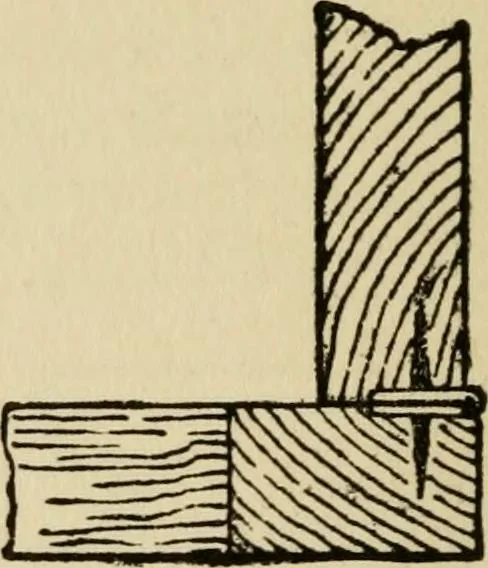 An illustration from Woodwork joints; how they are set out, how made and where used; with four hundred and thirty illustrations and a complete index of eleven hundred references, 1921, leaf 113