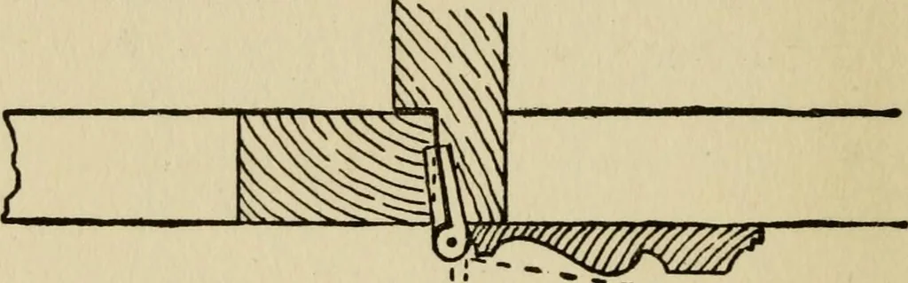 An illustration from Woodwork joints; how they are set out, how made and where used; with four hundred and thirty illustrations and a complete index of eleven hundred references, 1921, leaf 121