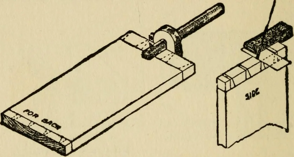 An illustration from Woodwork joints; how they are set out, how made and where used; with four hundred and thirty illustrations and a complete index of eleven hundred references, 1921, leaf 131