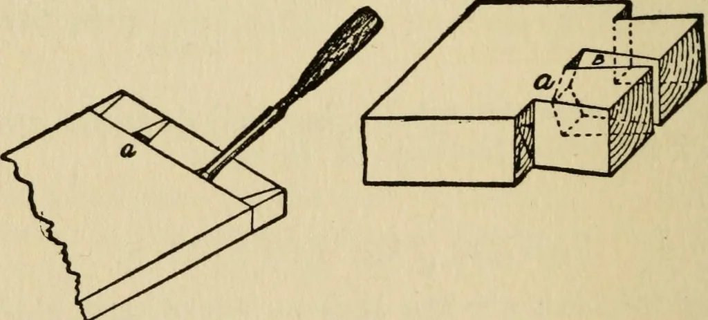 An illustration from Woodwork joints; how they are set out, how made and where used; with four hundred and thirty illustrations and a complete index of eleven hundred references, 1921, leaf 135
