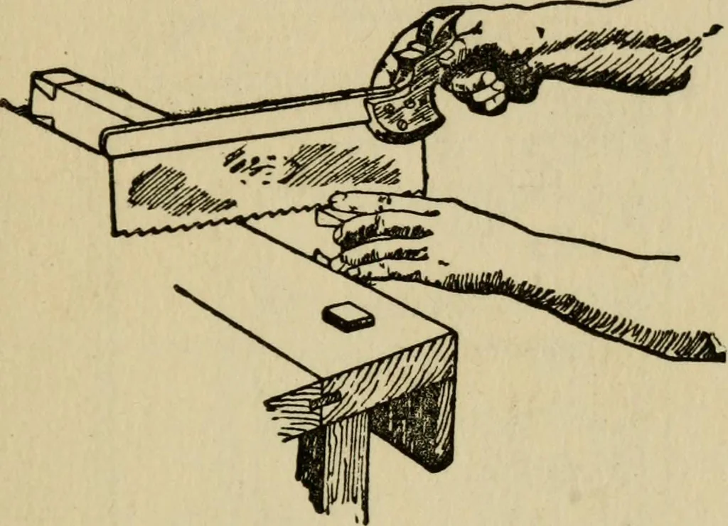 An illustration from Woodwork joints; how they are set out, how made and where used; with four hundred and thirty illustrations and a complete index of eleven hundred references, 1921, leaf 150