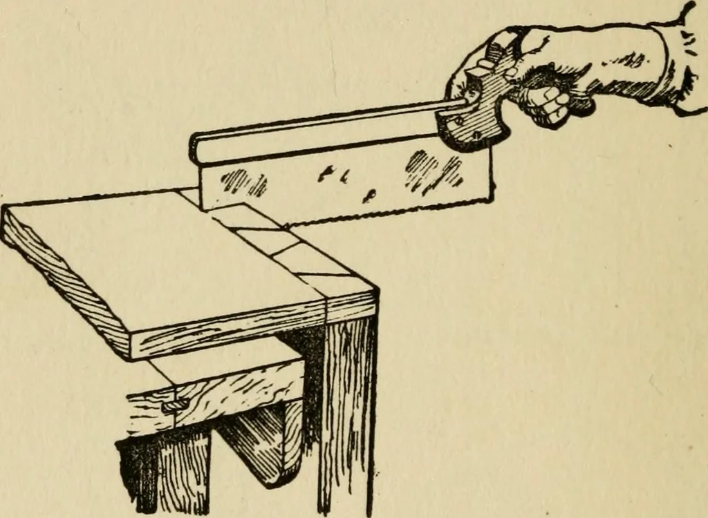 An illustration from Woodwork joints; how they are set out, how made and where used; with four hundred and thirty illustrations and a complete index of eleven hundred references, 1921, leaf 153