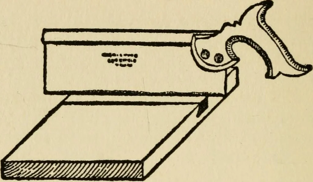 An illustration from Woodwork joints; how they are set out, how made and where used; with four hundred and thirty illustrations and a complete index of eleven hundred references, 1921, leaf 157