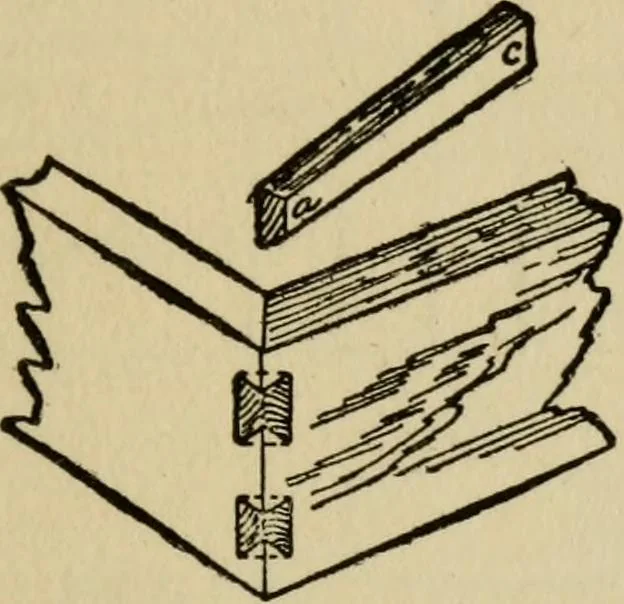 An illustration from Woodwork joints; how they are set out, how made and where used; with four hundred and thirty illustrations and a complete index of eleven hundred references, 1921, leaf 180