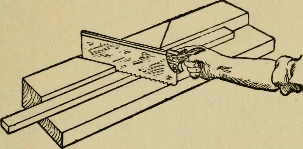 An illustration from Woodwork joints; how they are set out, how made and where used; with four hundred and thirty illustrations and a complete index of eleven hundred references, 1921, leaf 190