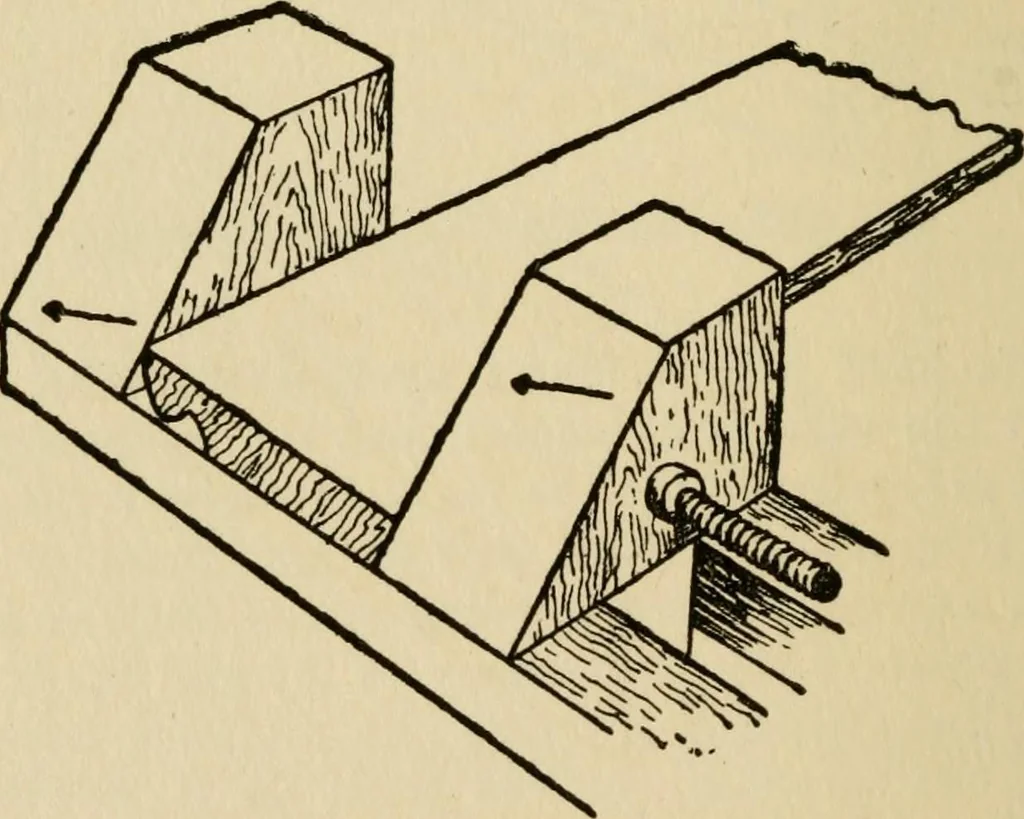 An illustration from Woodwork joints; how they are set out, how made and where used; with four hundred and thirty illustrations and a complete index of eleven hundred references, 1921, leaf 191