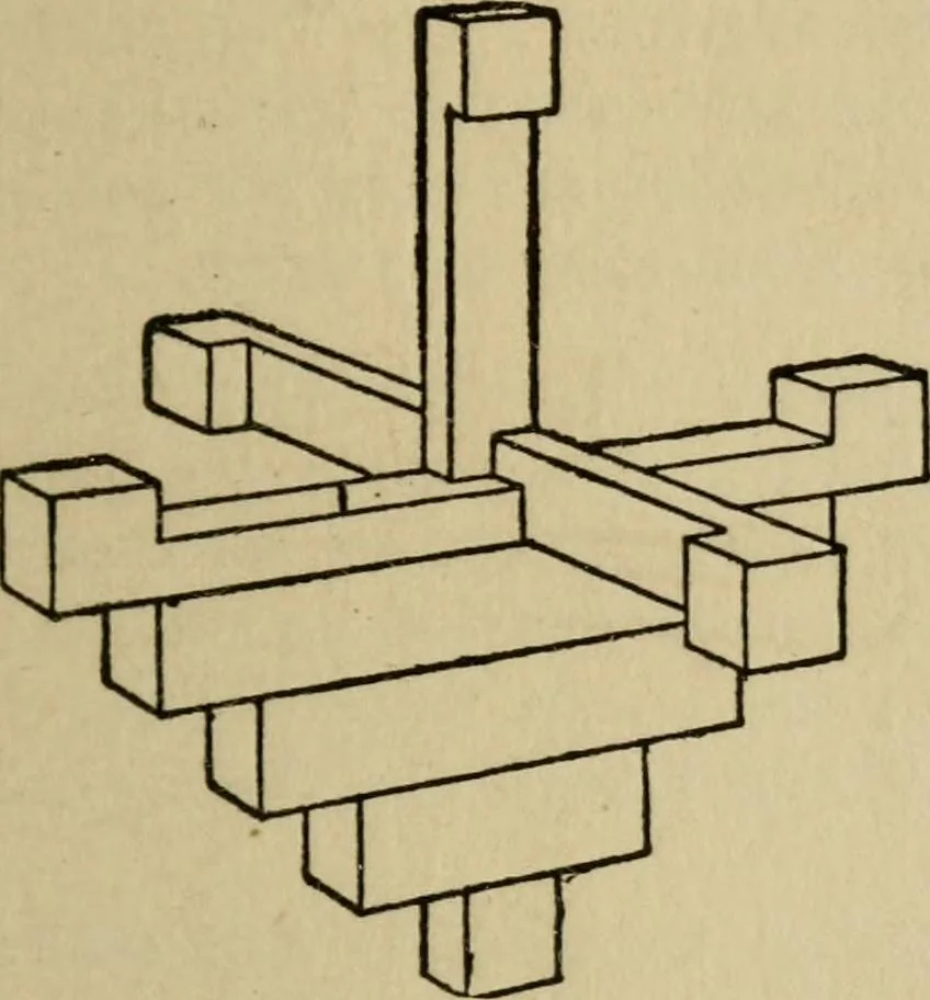An illustration from Woodwork joints; how they are set out, how made and where used; with four hundred and thirty illustrations and a complete index of eleven hundred references, 1921, leaf 202