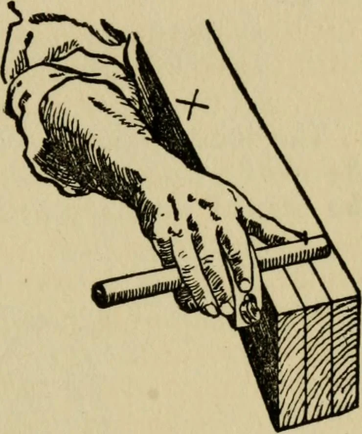An illustration from Woodwork joints; how they are set out, how made and where used; with four hundred and thirty illustrations and a complete index of eleven hundred references, 1921, leaf 42