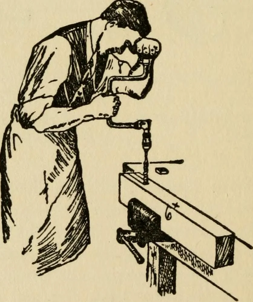 An illustration from Woodwork joints; how they are set out, how made and where used; with four hundred and thirty illustrations and a complete index of eleven hundred references, 1921, leaf 43
