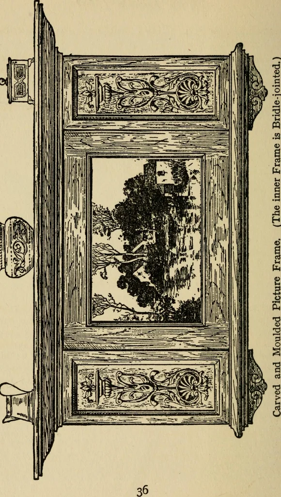 An illustration from Woodwork joints; how they are set out, how made and where used; with four hundred and thirty illustrations and a complete index of eleven hundred references, 1921, leaf 47