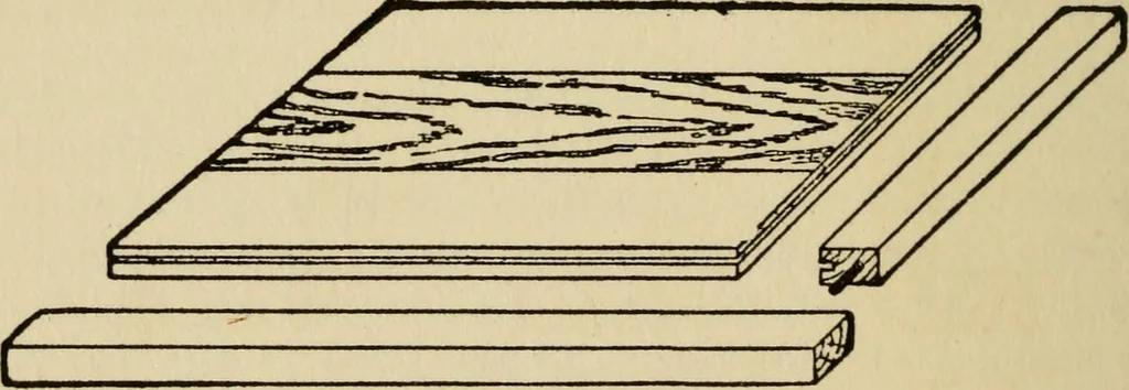 An illustration from Woodwork joints; how they are set out, how made and where used; with four hundred and thirty illustrations and a complete index of eleven hundred references, 1921, leaf 55