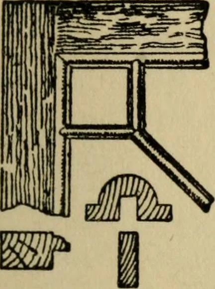 An illustration from Woodwork joints; how they are set out, how made and where used; with four hundred and thirty illustrations and a complete index of eleven hundred references, 1921, leaf 56