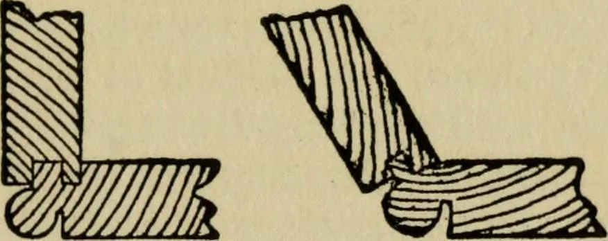An illustration from Woodwork joints; how they are set out, how made and where used; with four hundred and thirty illustrations and a complete index of eleven hundred references, 1921, leaf 56