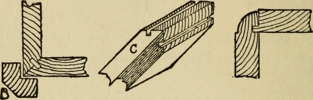 An illustration from Woodwork joints; how they are set out, how made and where used; with four hundred and thirty illustrations and a complete index of eleven hundred references, 1921, leaf 57