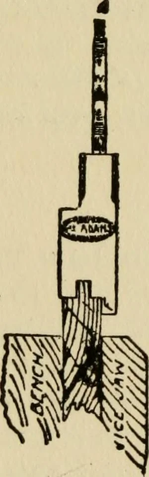 An illustration from Woodwork joints; how they are set out, how made and where used; with four hundred and thirty illustrations and a complete index of eleven hundred references, 1921, leaf 61