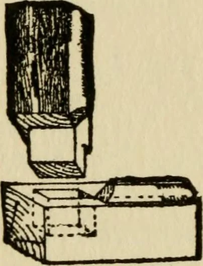 An illustration from Woodwork joints; how they are set out, how made and where used; with four hundred and thirty illustrations and a complete index of eleven hundred references, 1921, leaf 71