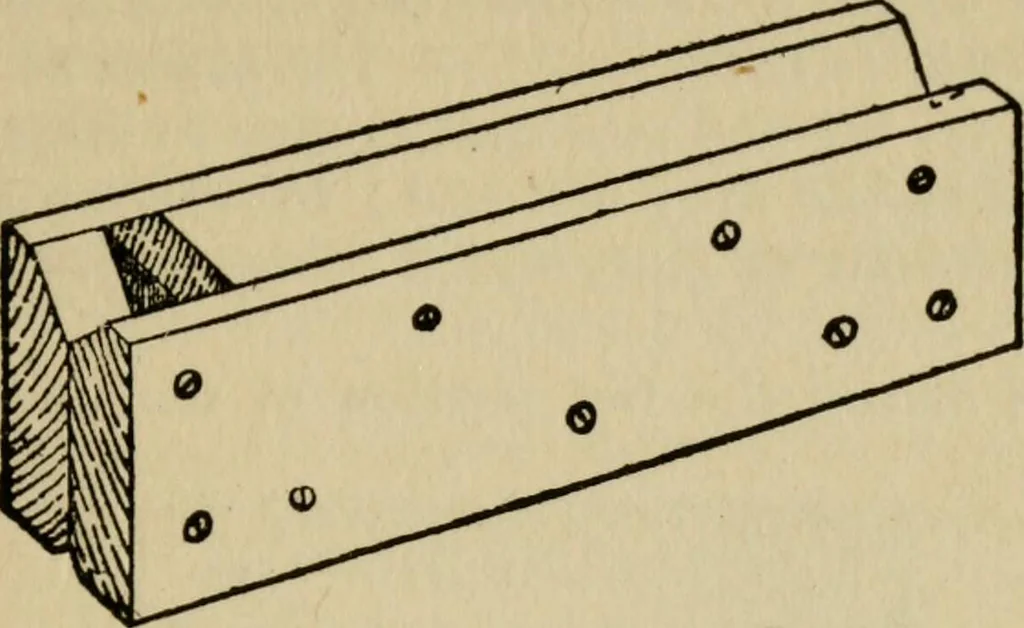 An illustration from Woodwork joints; how they are set out, how made and where used; with four hundred and thirty illustrations and a complete index of eleven hundred references, 1921, leaf 90