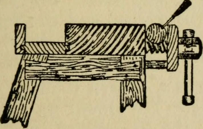 An illustration from Woodwork joints; how they are set out, how made and where used; with four hundred and thirty illustrations and a complete index of eleven hundred references, 1921, leaf 90