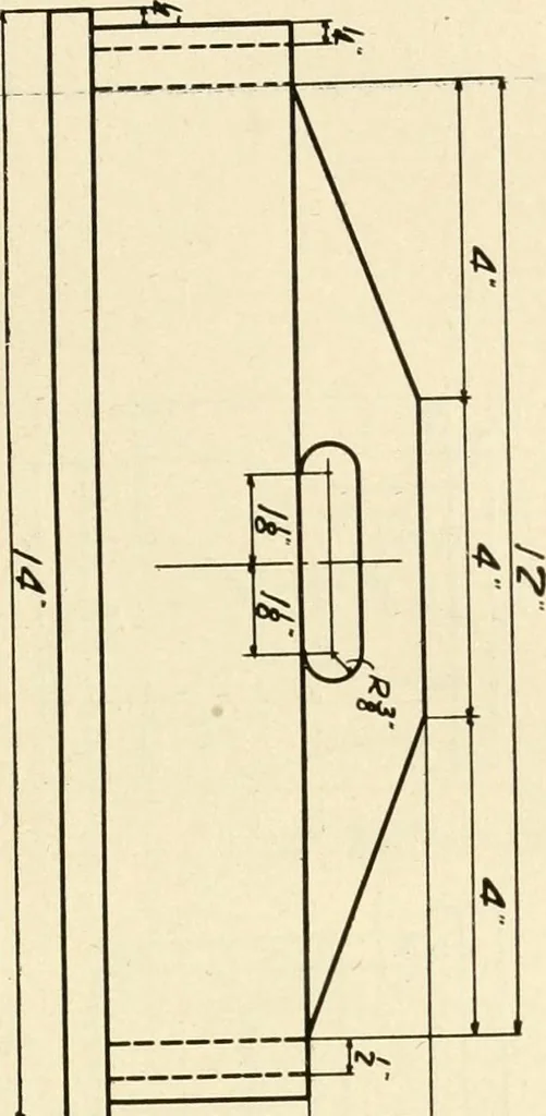 An illustration from Woodwork and mechanical drawing, 1914, leaf 112