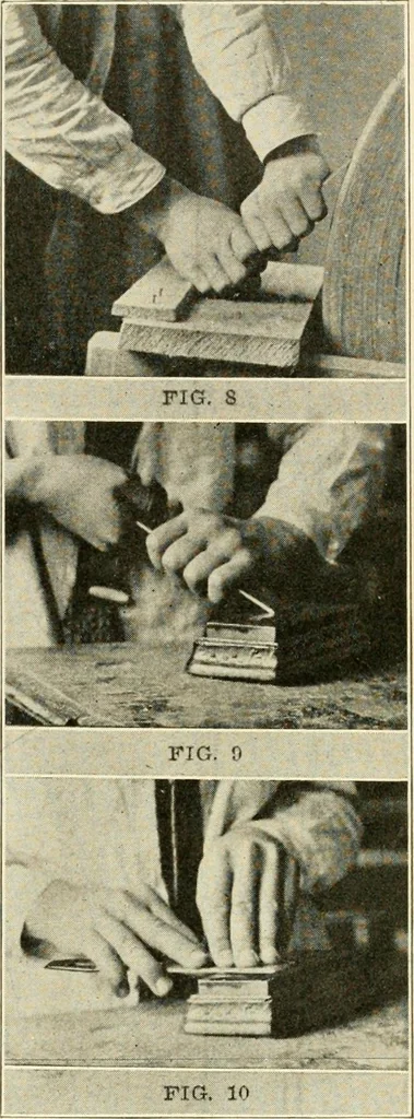 An illustration from Woodwork and mechanical drawing, 1914, leaf 12