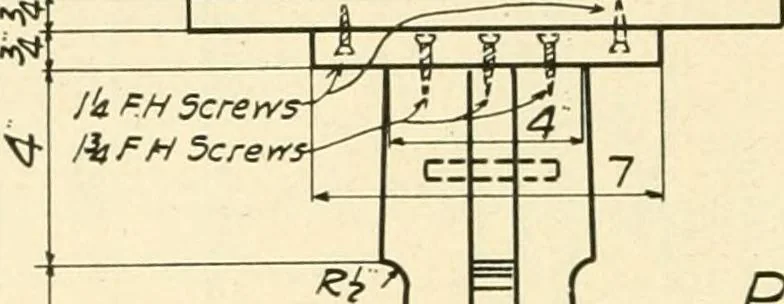 An illustration from Woodwork and mechanical drawing, 1914, leaf 127