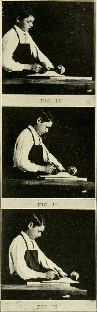 An illustration from Woodwork and mechanical drawing, 1914, leaf 14