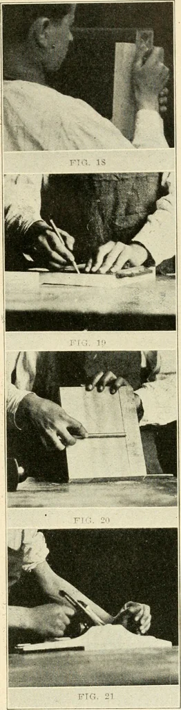 An illustration from Woodwork and mechanical drawing, 1914, leaf 16