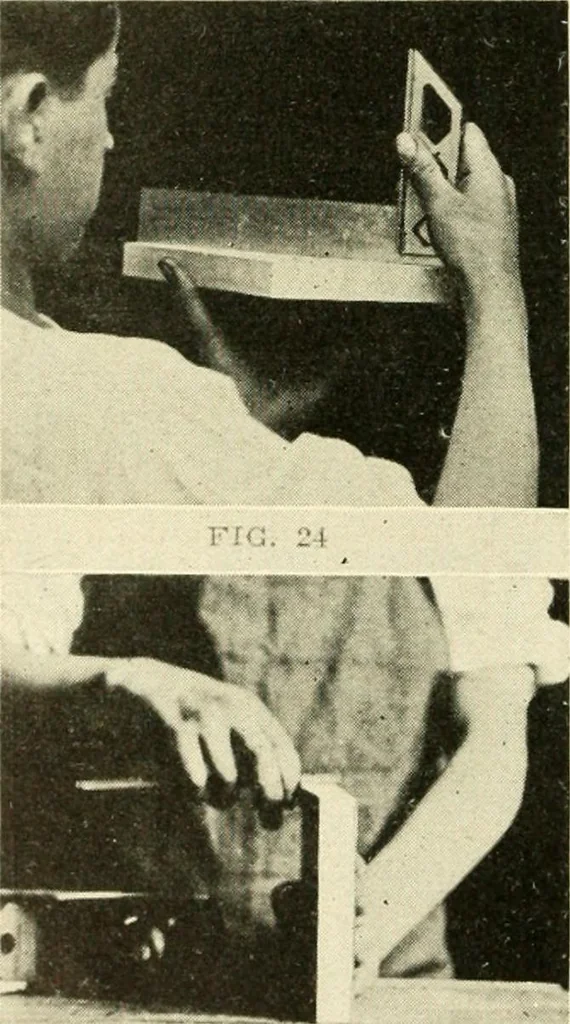 An illustration from Woodwork and mechanical drawing, 1914, leaf 17