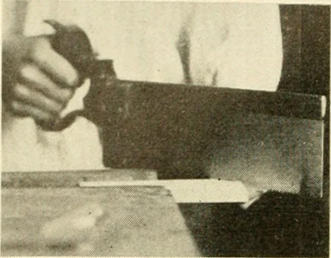 An illustration from Woodwork and mechanical drawing, 1914, leaf 19