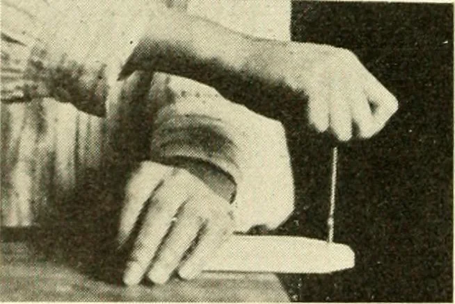 An illustration from Woodwork and mechanical drawing, 1914, leaf 19