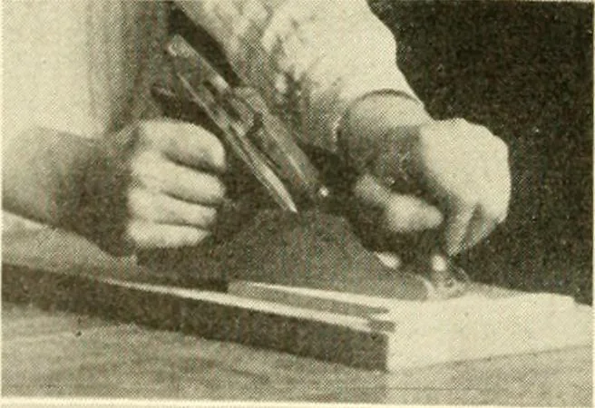An illustration from Woodwork and mechanical drawing, 1914, leaf 19