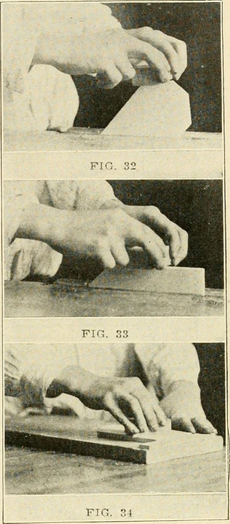An illustration from Woodwork and mechanical drawing, 1914, leaf 20