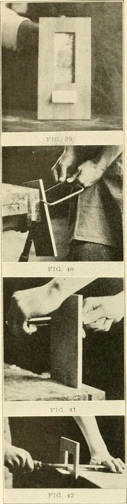 An illustration from Woodwork and mechanical drawing, 1914, leaf 23