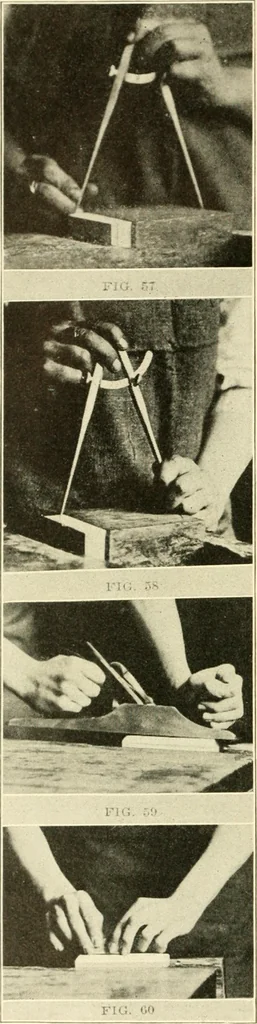 An illustration from Woodwork and mechanical drawing, 1914, leaf 29