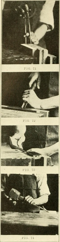 An illustration from Woodwork and mechanical drawing, 1914, leaf 33