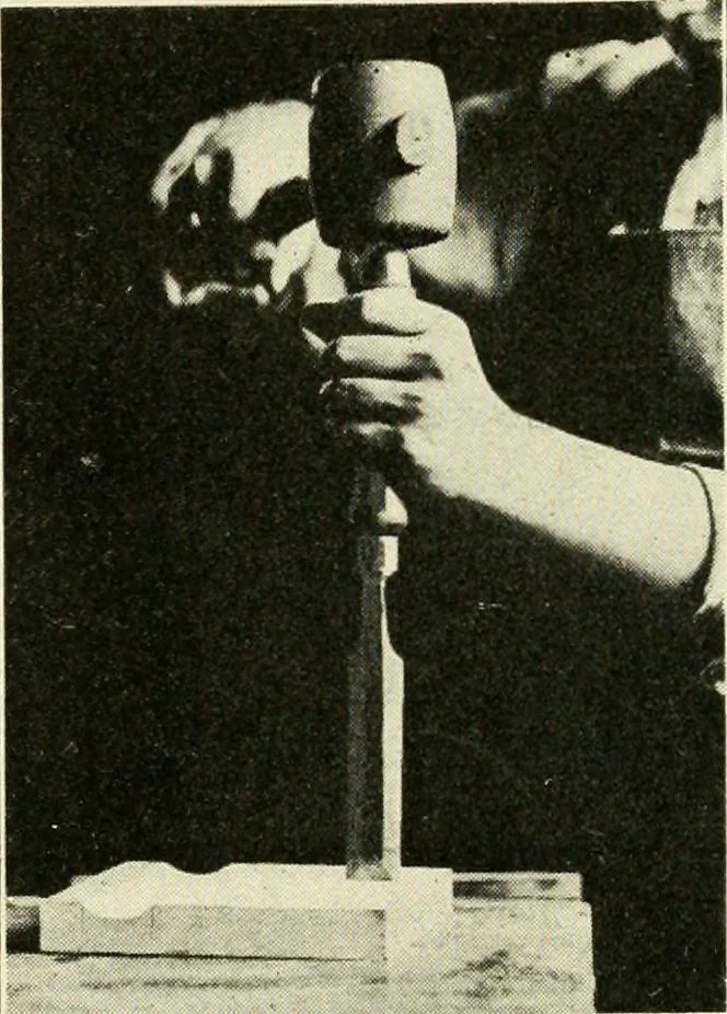 An illustration from Woodwork and mechanical drawing, 1914, leaf 34