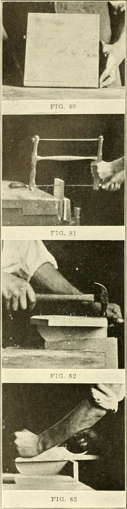 An illustration from Woodwork and mechanical drawing, 1914, leaf 35