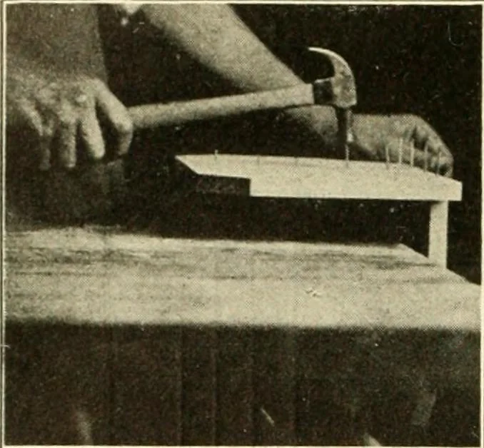 An illustration from Woodwork and mechanical drawing, 1914, leaf 37