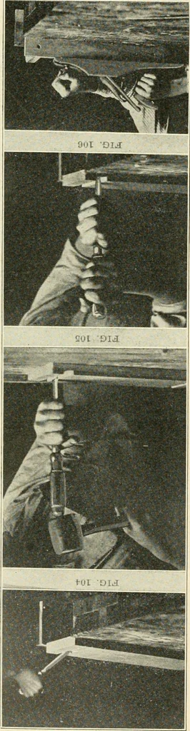 An illustration from Woodwork and mechanical drawing, 1914, leaf 44