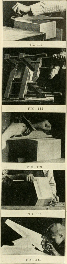 An illustration from Woodwork and mechanical drawing, 1914, leaf 46