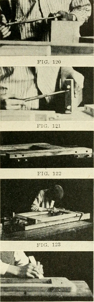 An illustration from Woodwork and mechanical drawing, 1914, leaf 50
