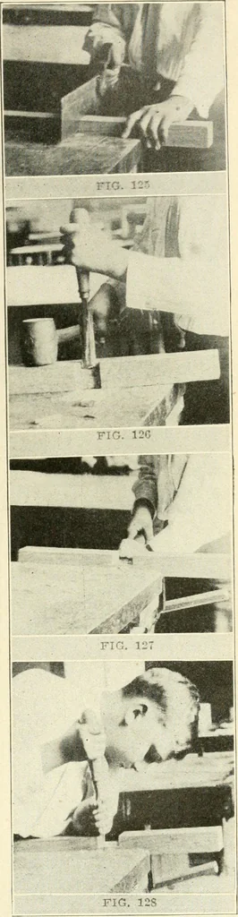 An illustration from Woodwork and mechanical drawing, 1914, leaf 52