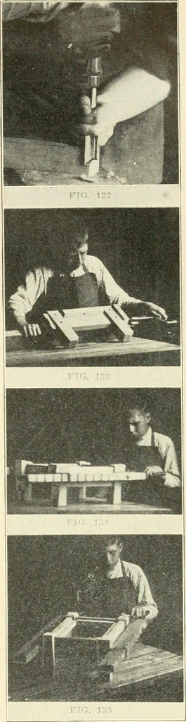 An illustration from Woodwork and mechanical drawing, 1914, leaf 56