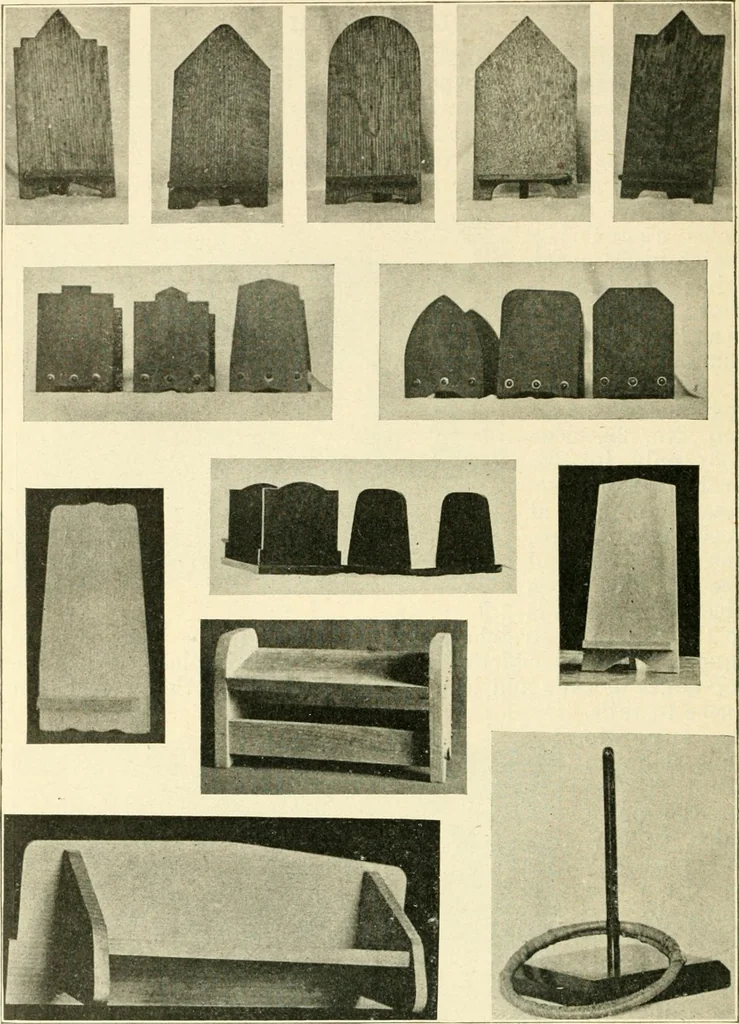 An illustration from Woodwork and mechanical drawing, 1914, leaf 61