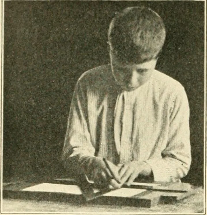 An illustration from Woodwork and mechanical drawing, 1914, leaf 77
