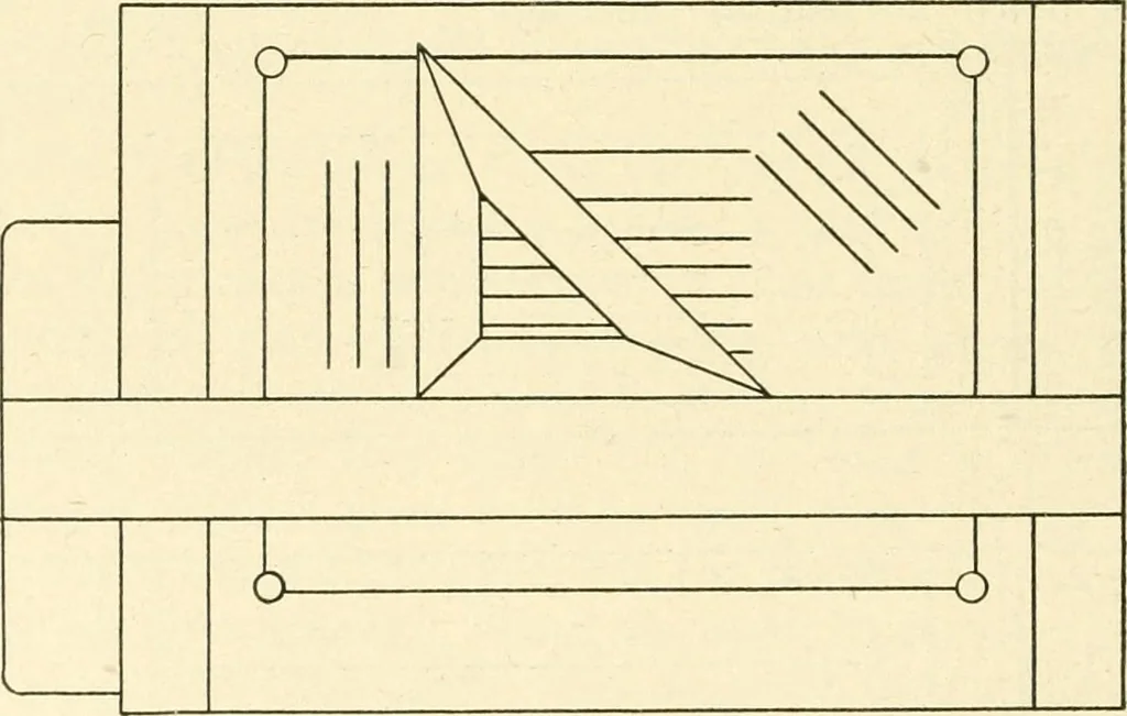 An illustration from Woodwork and mechanical drawing, 1914, leaf 77