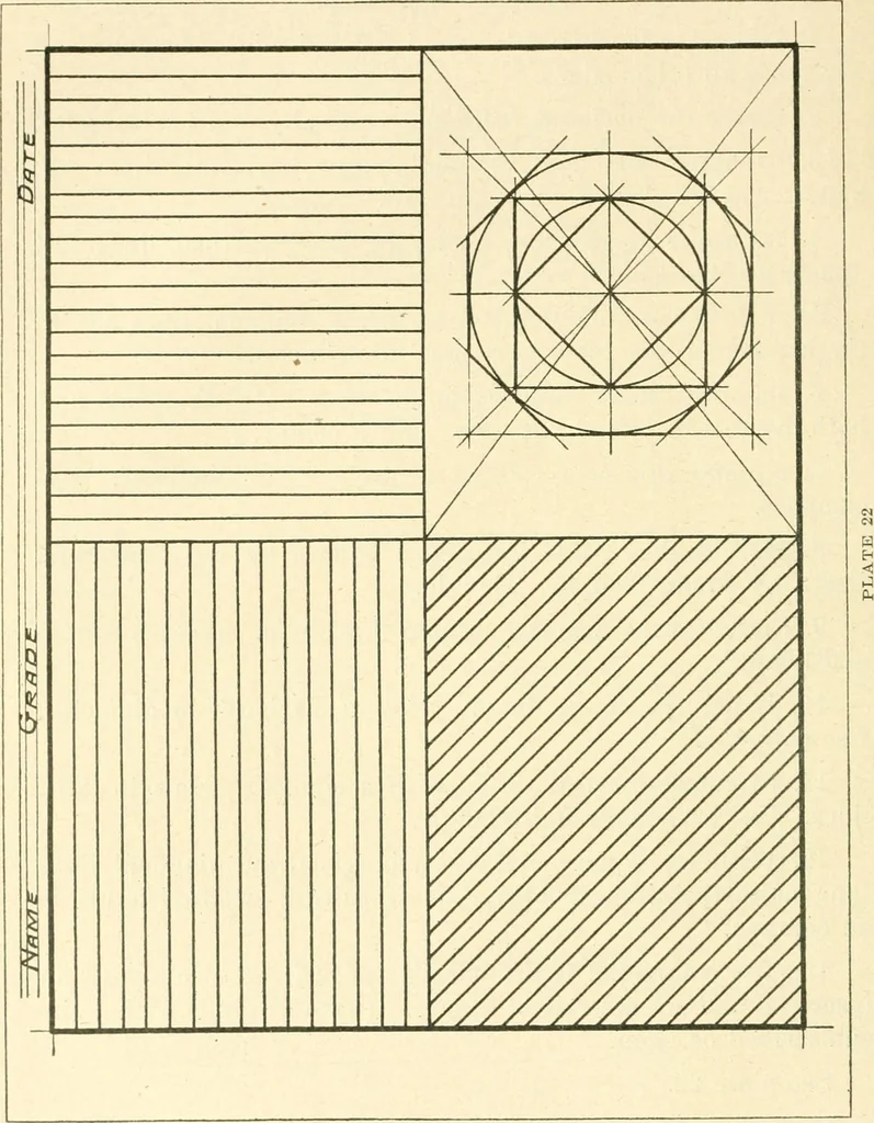An illustration from Woodwork and mechanical drawing, 1914, leaf 81